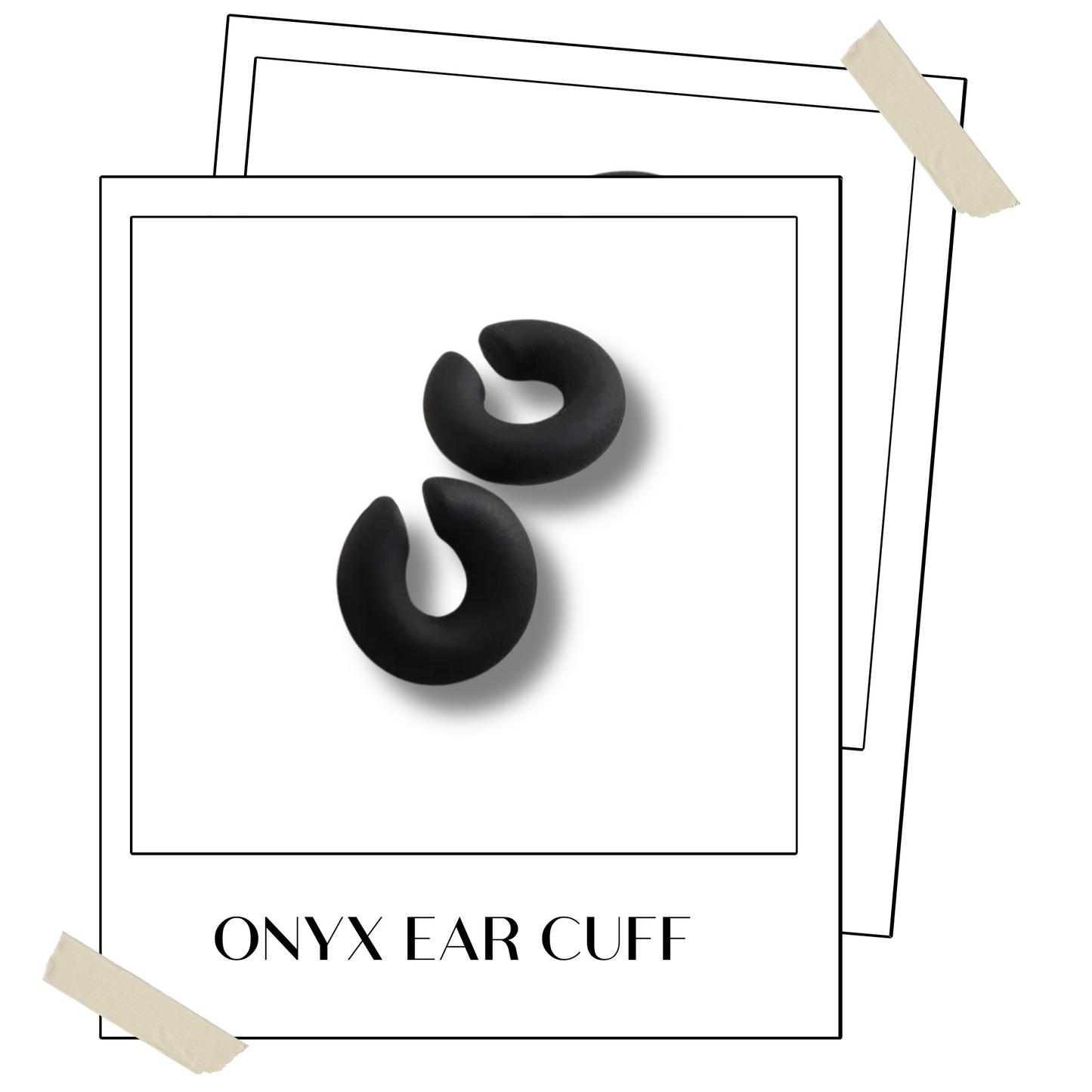 ONYX EAR CUFF