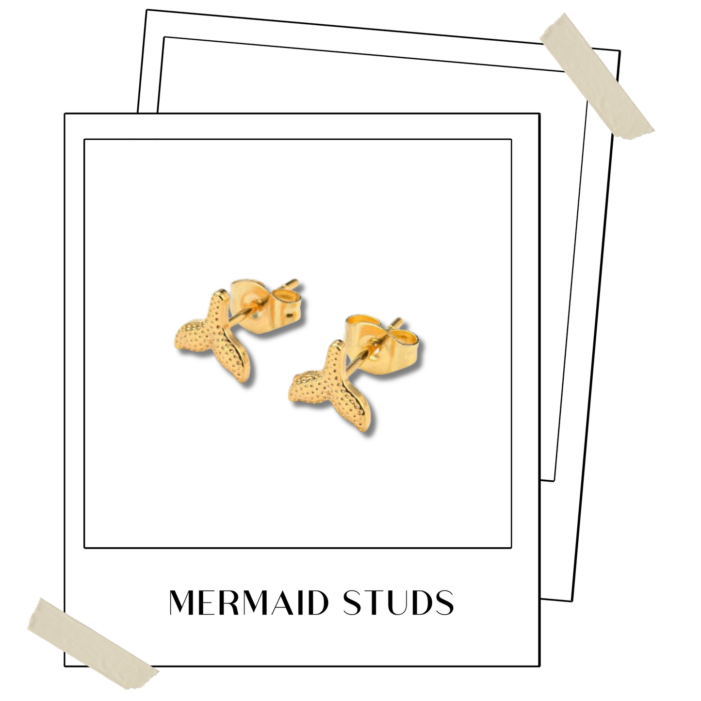 Mermaid studs