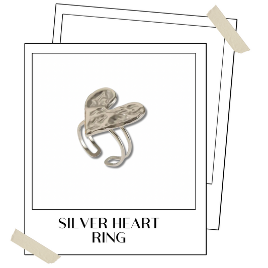 Silver heart Ring