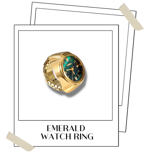 Emerald Watch Ring