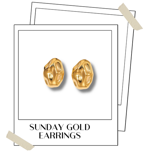 Sunday gold earrings