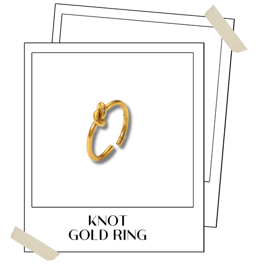 Knot gold ring