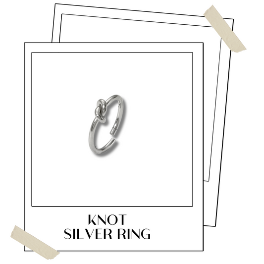 Knot silver ring