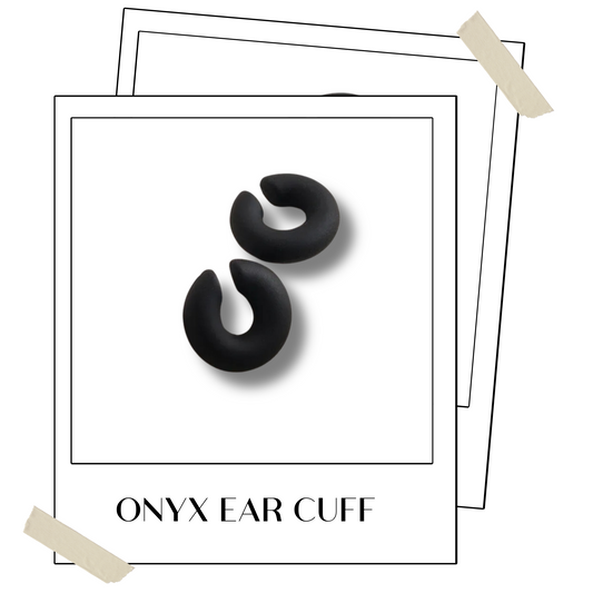 Onyx Chunky Ear Cuff