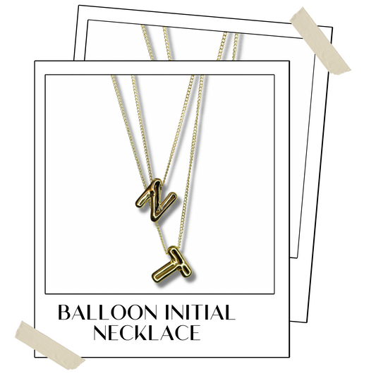 Balloon Initial Necklace