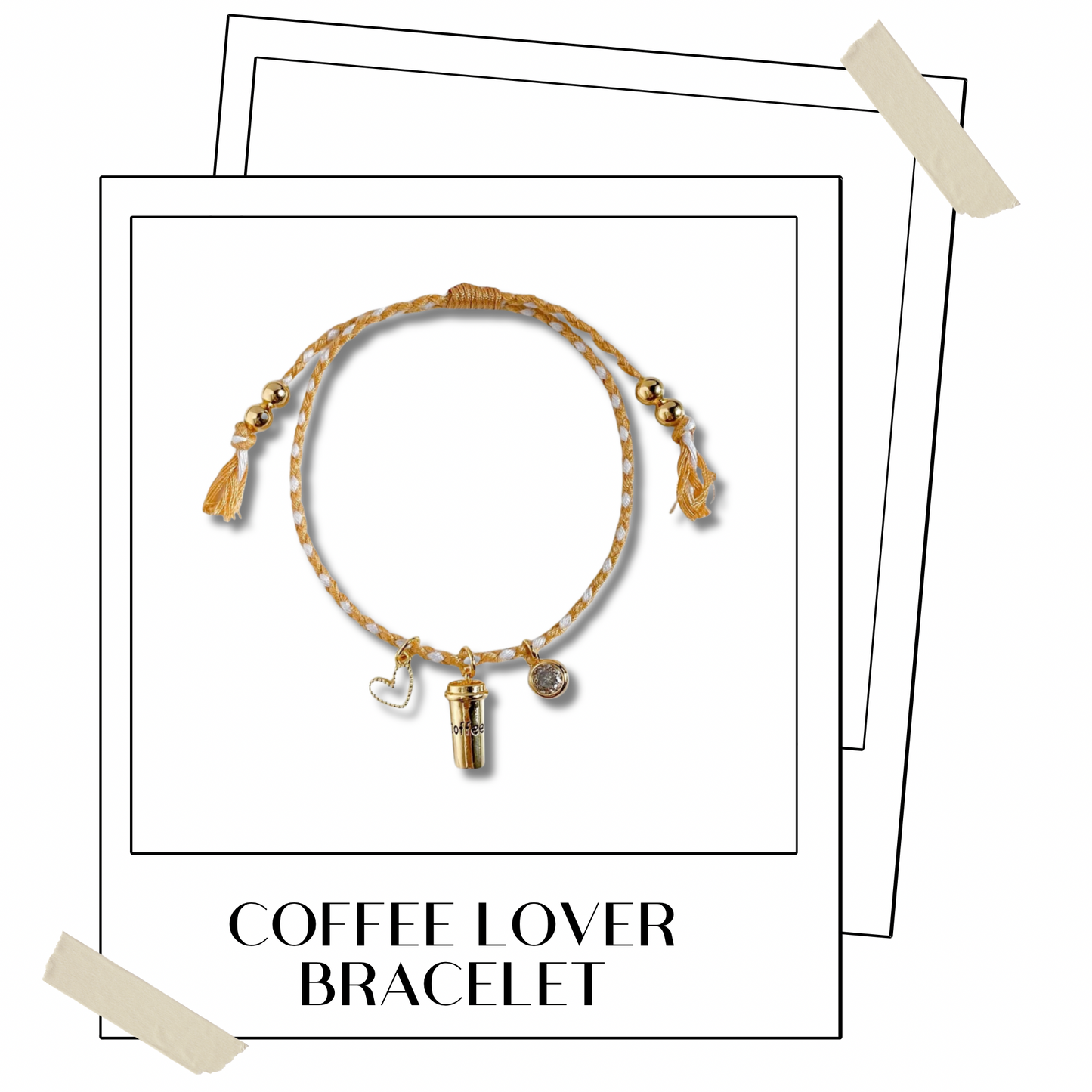 Coffee lover bracelet